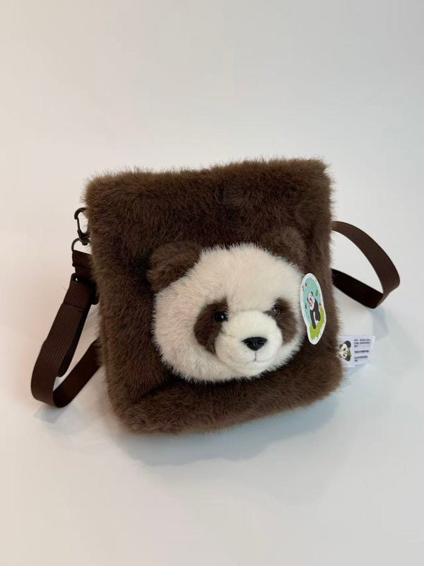 Three-dimensional panda bag