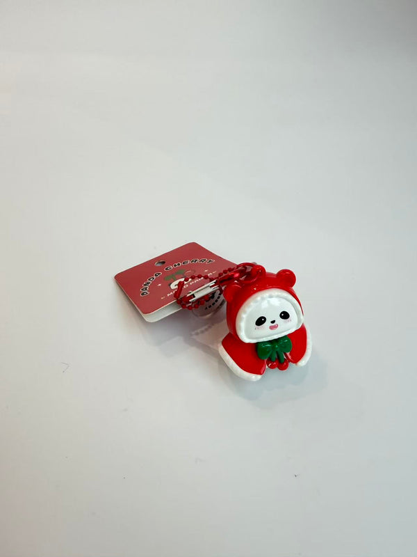 Christmas panda huahua keychain